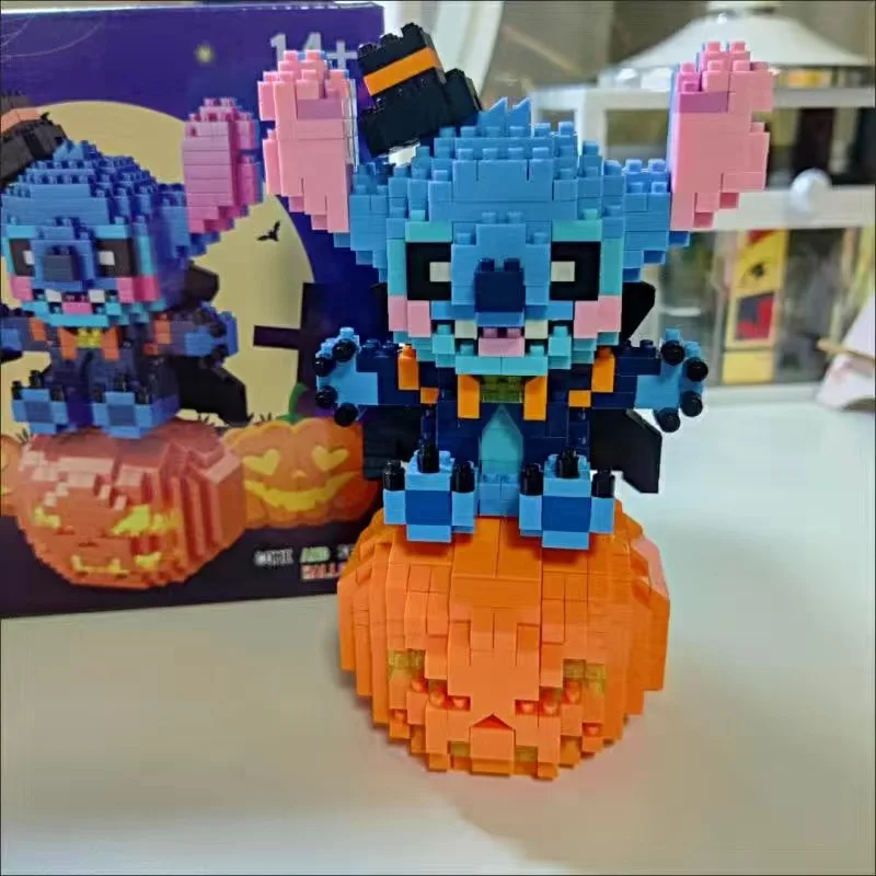 Stitch Figure Mini Blocks Anime Collection Cartoon DIY Building Bricks Toys Brinquedos for Birthday Gift Girls Present Valentine