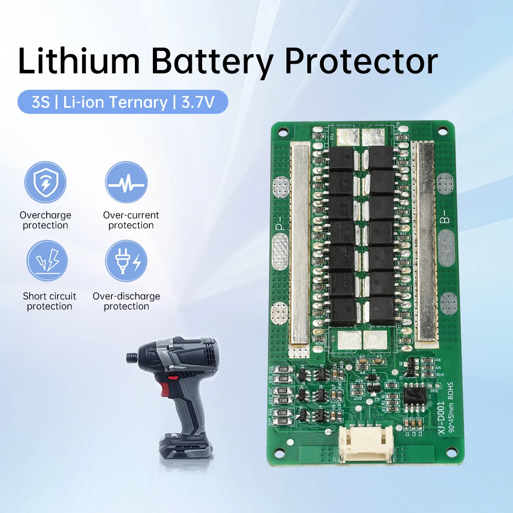 

BMS 3S 35A/40A 12.6V Lithium Iron Phosphate Battery Protection Board Same Port with Balance Discharge Sleep Mode