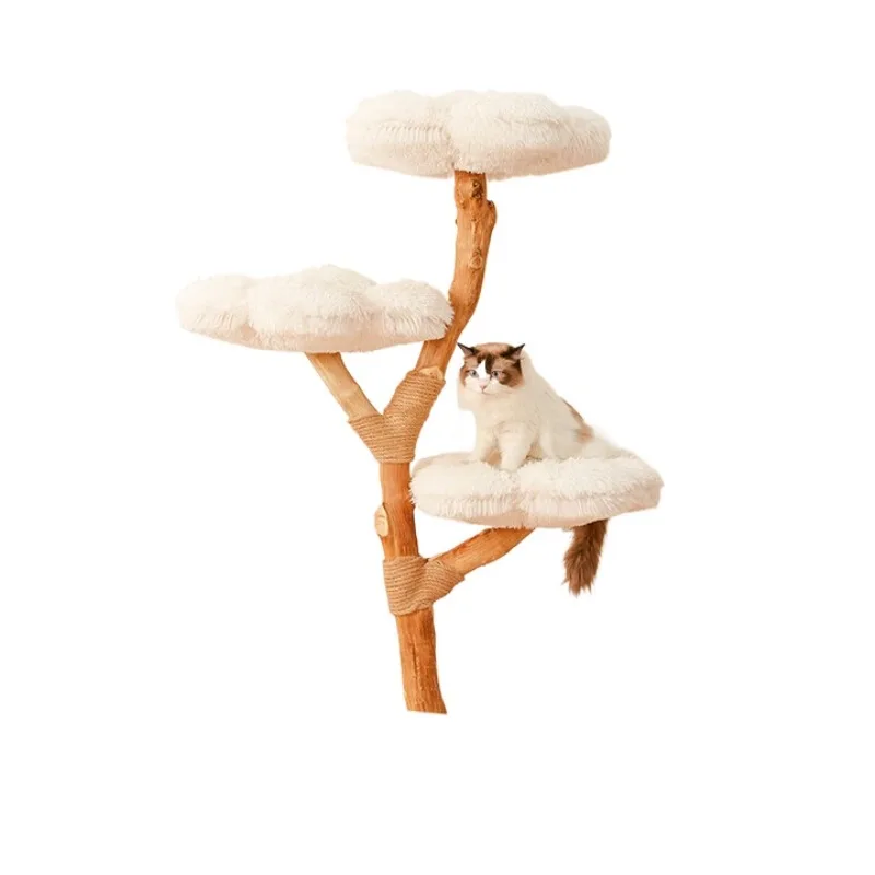 

Flannel cloud cat climbing frame large cat tree jumping platform integrated