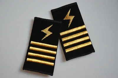 Capitão navio iate eletricista emblema preto capitão camisa bordado macio dragonas navio marinheiro uniforme acessórios