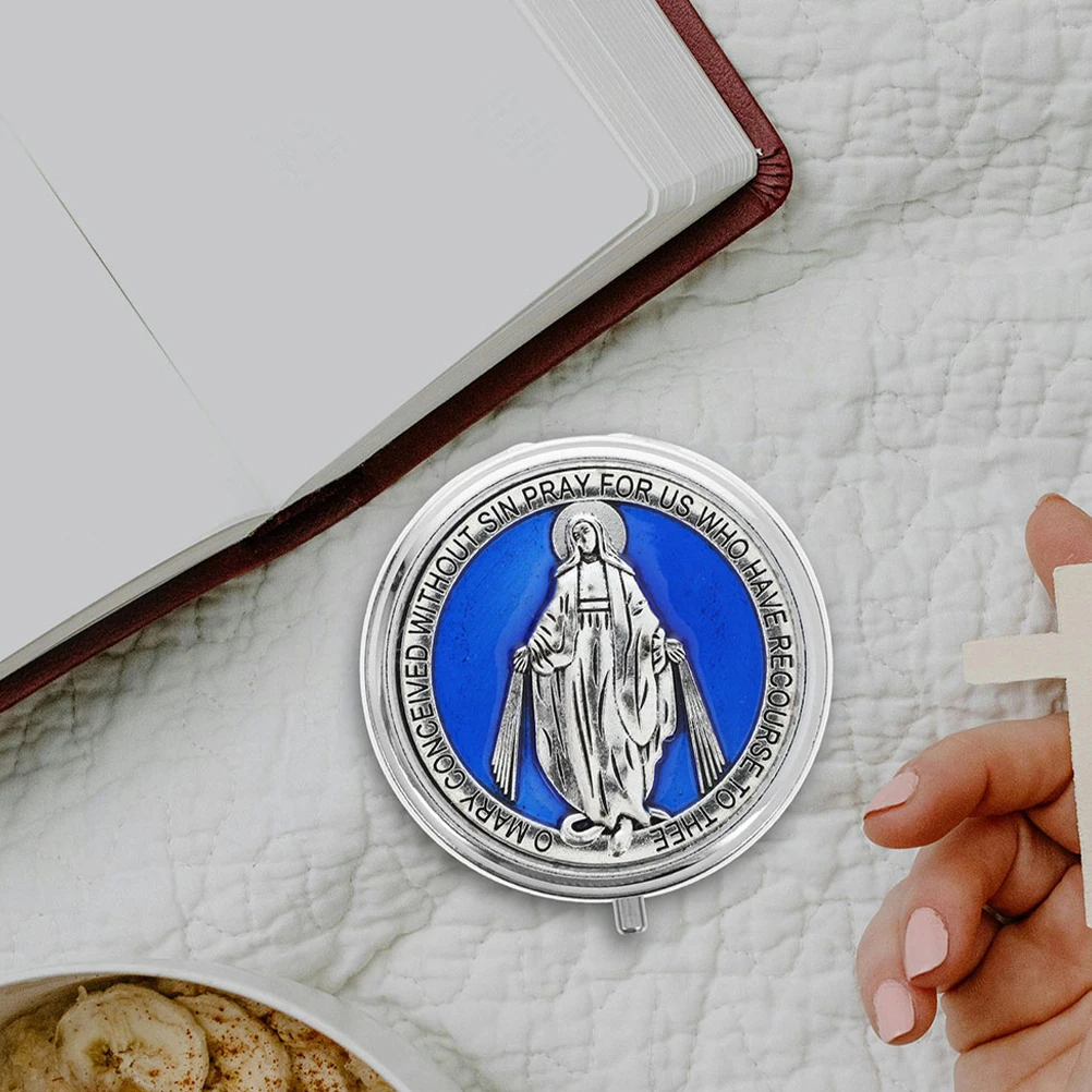 

2 Pcs Rosary Gift Box Chest Religious Souvenir First Communion Souvenirs Keepsake