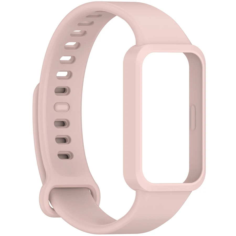 Zachte siliconen band voor Xiaomi Smart Band 9 Actieve band Smart Watches Accessoires Armband voor Redmi Band 3-band met pc-behuizing