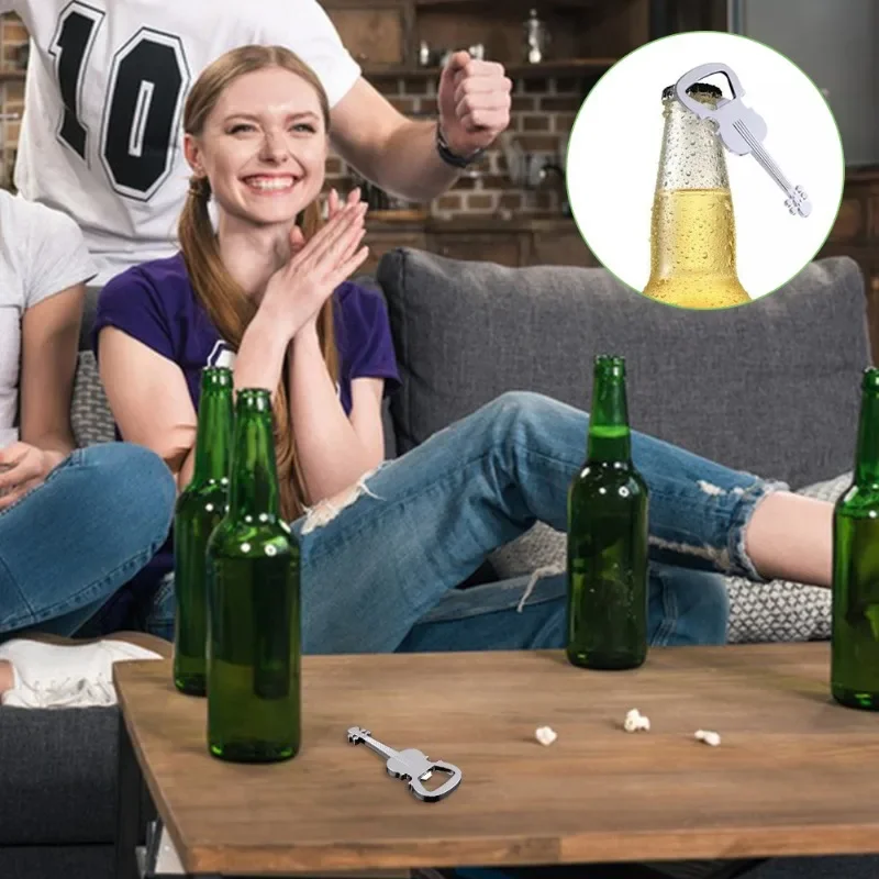 فتاحة زجاجات على شكل غيتار ، فتاحات بيرة ، هدايا مثالية للحبيب ، محبي الموسيقى ، إكسسوارات المطبخ