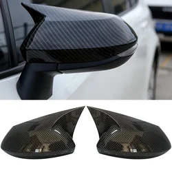 For Toyota Corolla 2019 2020 2021 2022 Csr Side Rearview Mirror Cover Wing Cap Exterior Door OX Horn Rear View Case Trim