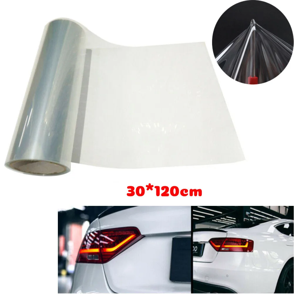 Tint Vinyl Film Transparent Wrap 1 Roll 12x48Inch Auto Car Clear Fog Taillight Glossy Headlights Accessories New