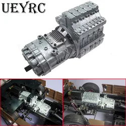 Metal CVT Upgrade Gearbox for 1/14 Tamiya RC Truck Tipper SCANIA 770S 56368 VOLVO ACTROS BENZ 1851 3363 MAN Model Car Diy Parts