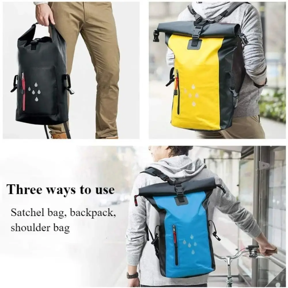 

25L Waterproof Drift Bag Large Capacity 500D PVC Swimming Backpack IPX6 Rating Shoulder Strap Waterproof Bucket Bag Diving