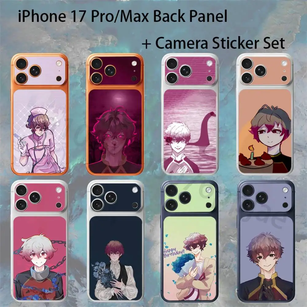 

Ness For iPhone 17 pro Max/17 pro Full Cover Decal Skin Wrap Colorful Rear Protective Sticker Film