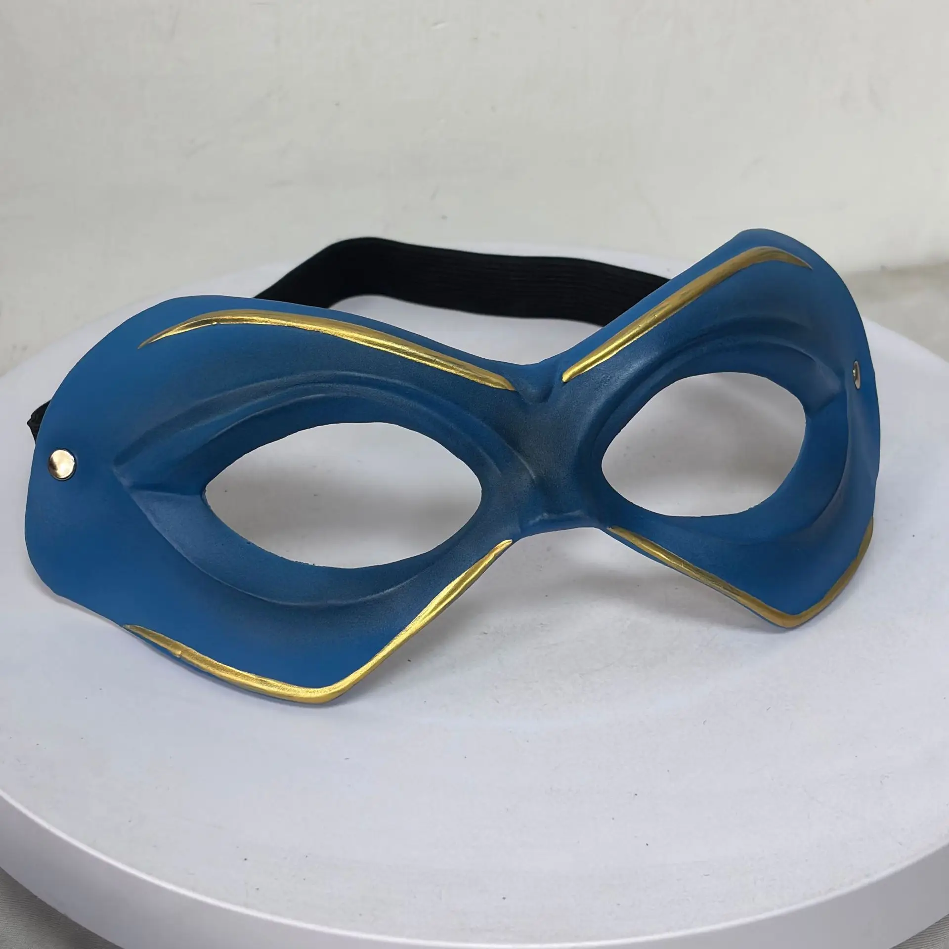 Blaue Augenmaske für Halloween-Kostüm, Verkleidung für Rollenspiel-Party, Weihnachten, Maskerade – Detail 5