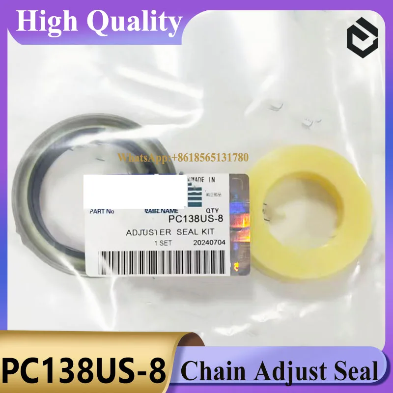 PC128 PC130-6 PC130-7 PC138US-8 PC150-3 PC150-5 Chain Adjuster Seal Kit for Excavator Rebuild Repair Seal Kit