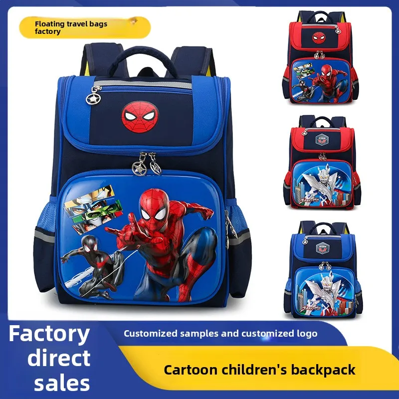 

Marvels Avengers Anime Backpack Child Cartoon Spider-man Captains America Backpacks Kindergarten Elementary School Students Bag