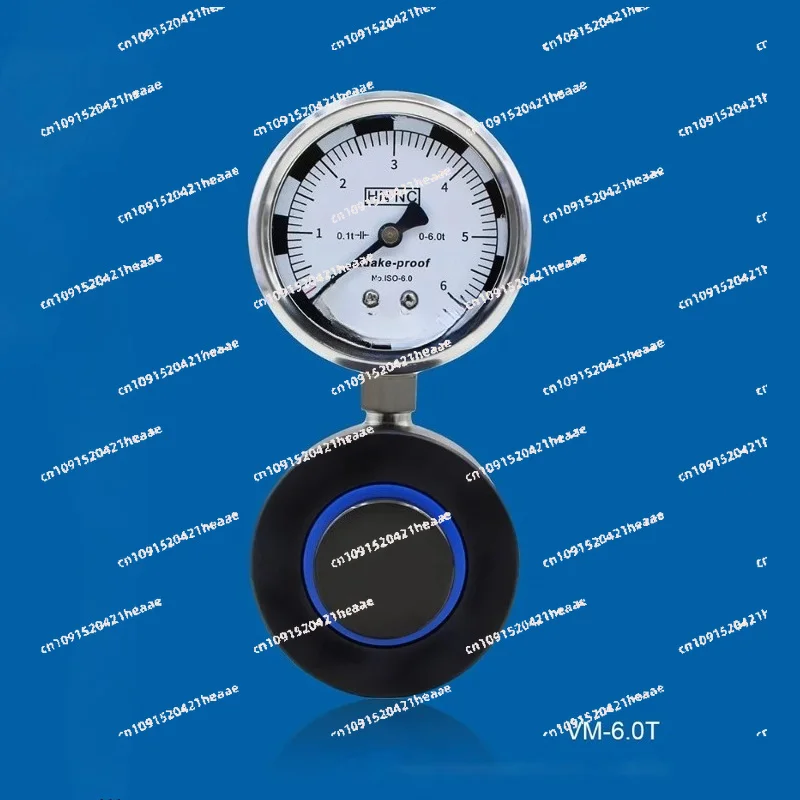 Suitable for M-6.0T (0-6T)  Hydraulic Vise Pressure Gauge - Clamping Force Measuring Instrument for Bench