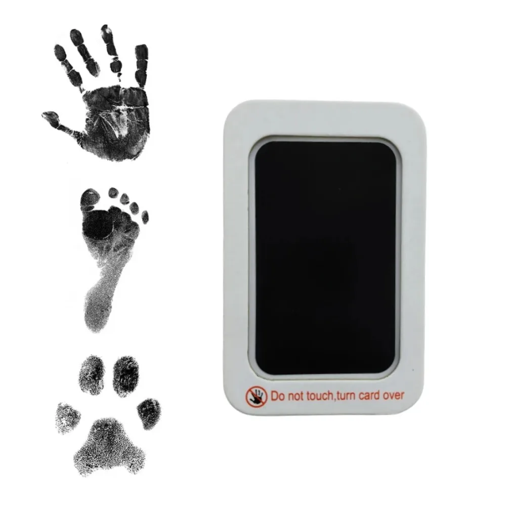 Newborn Shower Non-toxic Baby Footprint Ink Pad Inkless Baby Souvenirs Pet Handprints Safe Hand & Foot Stamp Clean Touch Pad