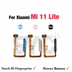 SYC New For Xiaomi Mi 11 Mi11 Lite Fingerprint Sensor Home Return Key Menu Button Flex Ribbon Cable