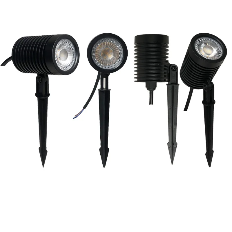 

Plastic modern black SMD lawn spotlight cheap wholesale high brightness IP65 mini garden spot light IP65 5W