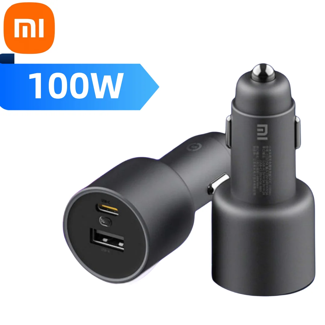 Original Xiaomi 100W Car Charger 1A1C Turbo Fast Charge Phone 67W Adapter For Mi 14 13T Redmi Note 13 12 11 10 Pro Poco X6 X5 F5