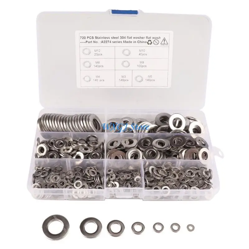 

37JE Stainless Steel Large O Rings Gaskets Flat Washers Metalworking Smooth Spacers