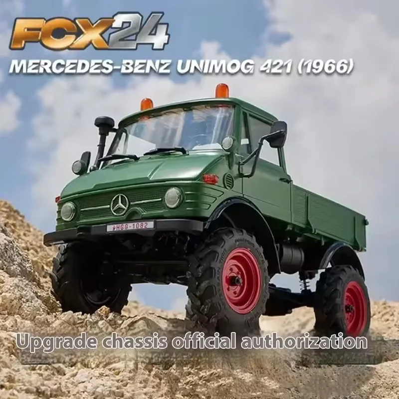 Fms New 1/24 4wd Unimog Fcx Series Off Road Rc Climbing Car Remote Control Electric Simulation Car Model Adult Toys Gift