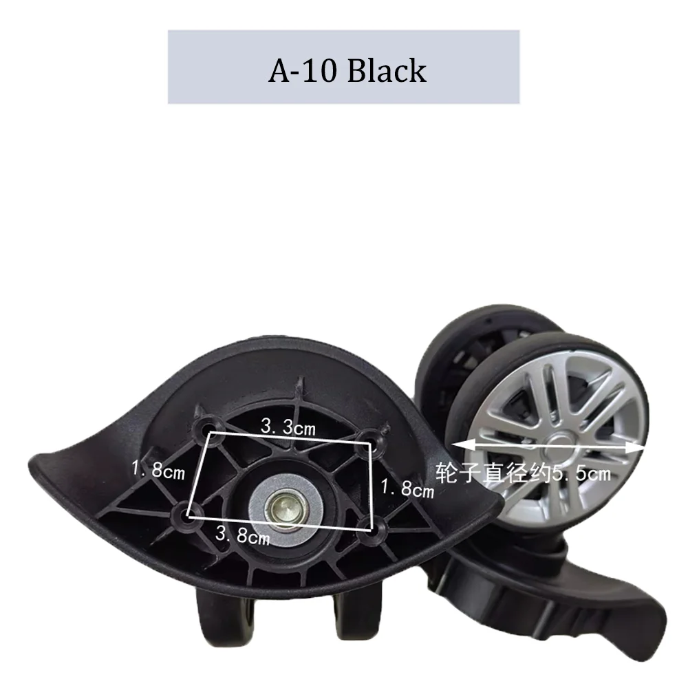 For Hongli A-10 Nylon Luggage Wheel Trolley Case Wheel Pulley Sliding Casters Universal Wheel Repair Slient Wear-resistant