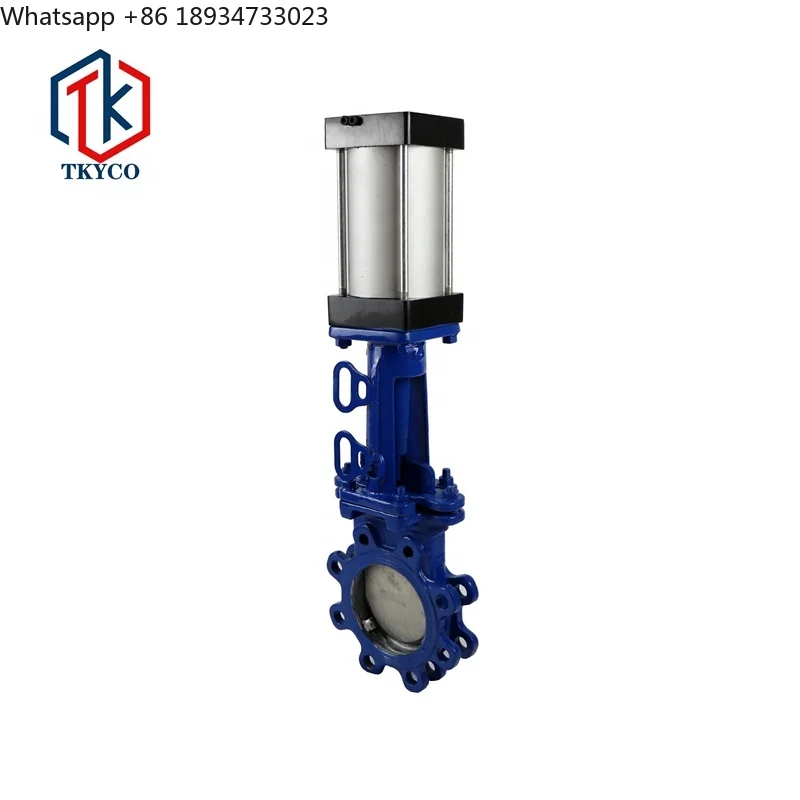 Taike Valve Ductile Iron Carbon Steel Stainless Steel Pneumatic Knife Gate Valve
