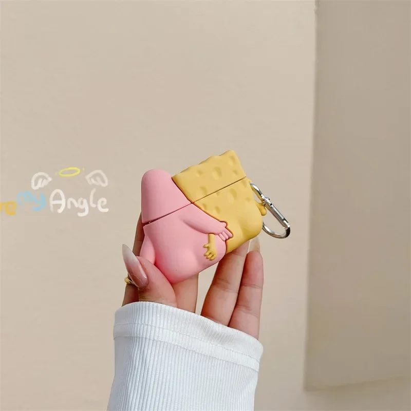 Funda de silicona de dibujos animados para AirPods 4 Airpod 1 2 3 Pro Pro2 auriculares Bluetooth caja de carga funda protectora para auriculares