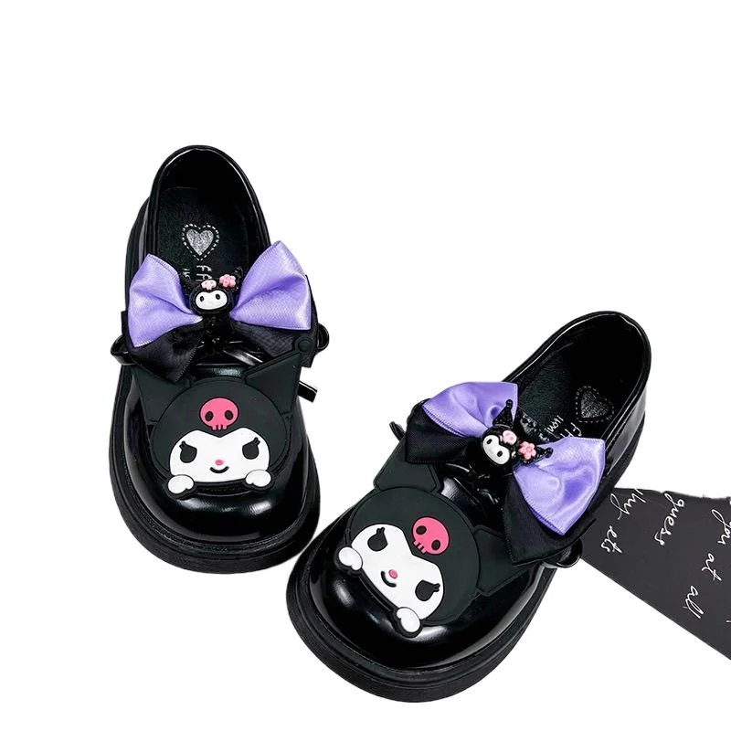 Sweet Kuromi Anime Kawaii Sanrio Children Princess Ins Pvc Shoes Cute Cartoon Soft Fashion Shoes Lovely Gifts for Girls