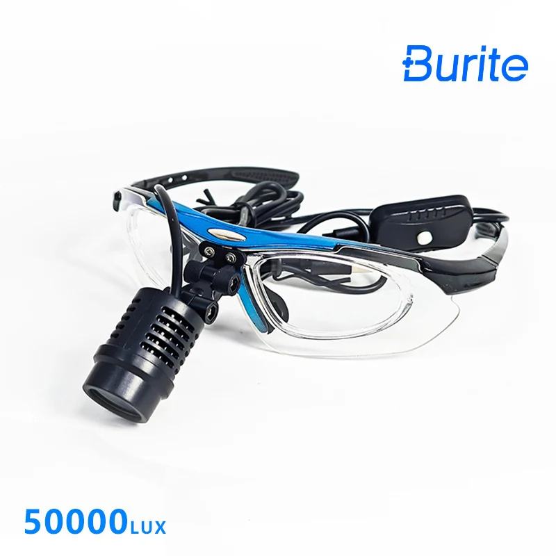 3W Dental Clip-on LED Headlight With Battery Surgical Headlamp High Intensity Dentistry Operation Head Lamp