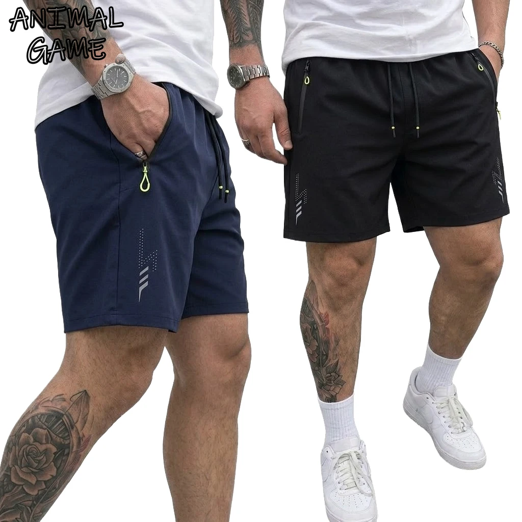 

Новые легкие короткие шорты для мужчин: пляжные гавайские шорты с карманами, свободные рабочие брюки, летние мужские плавательные шорты