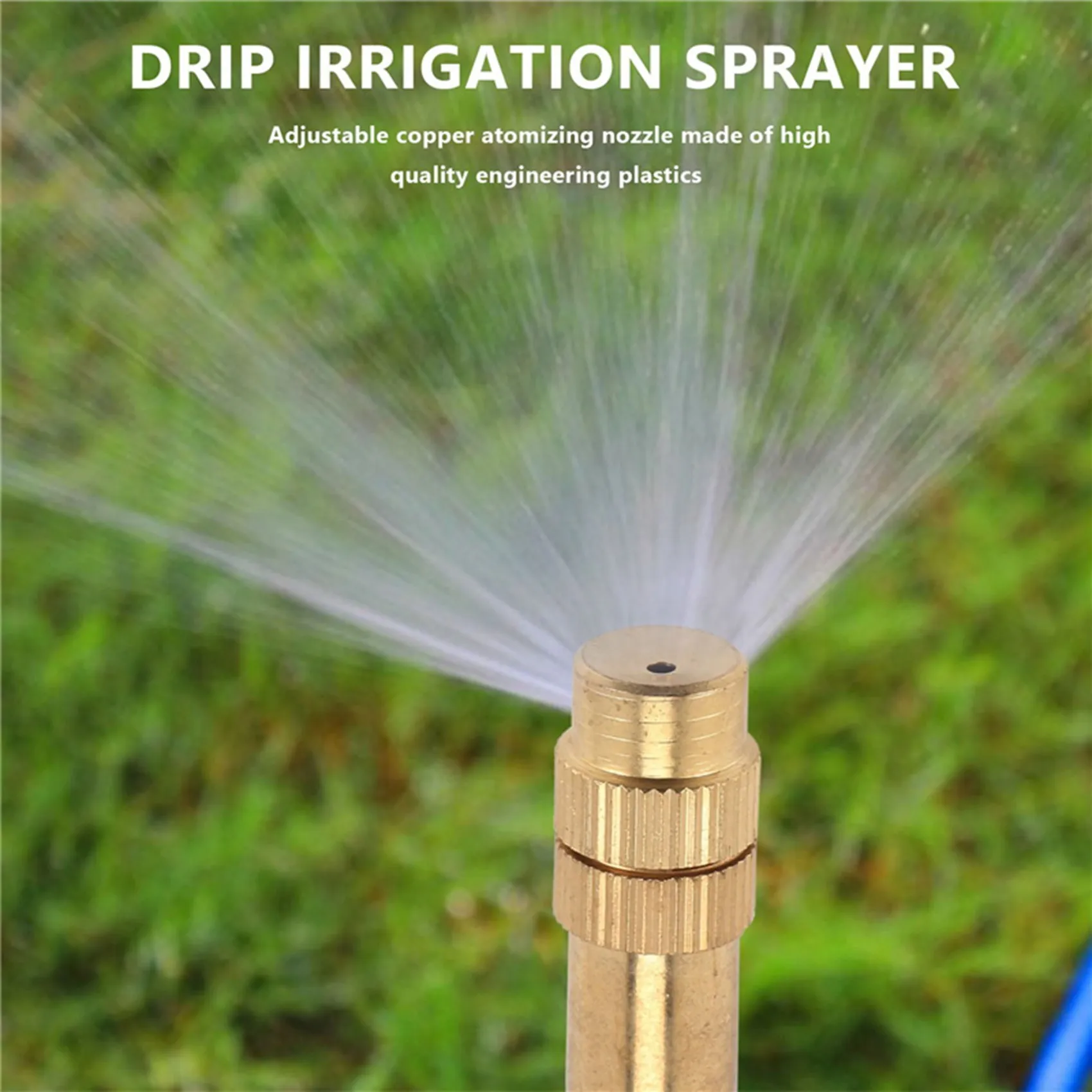

AA50-30Pcs Watering Nozzle Adjustable Copper Irrigation Water Fog Sprinkler Head Mini Misting Greenhouse Accessories