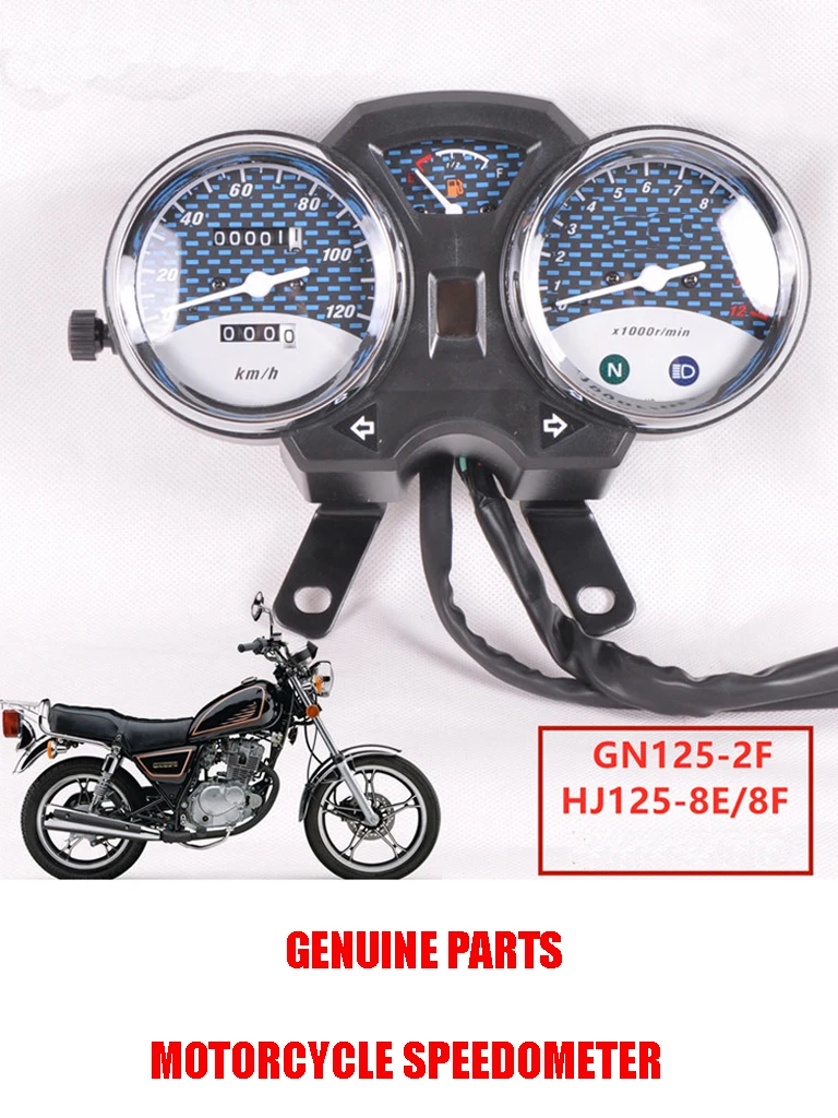 Motorcycle Speedometer for Suzuki Haojue Qingqi Qjmotor Lifan for LF125 GN125-2F HJ125-8 RPM Meter Clock Instrument K/M Gauge