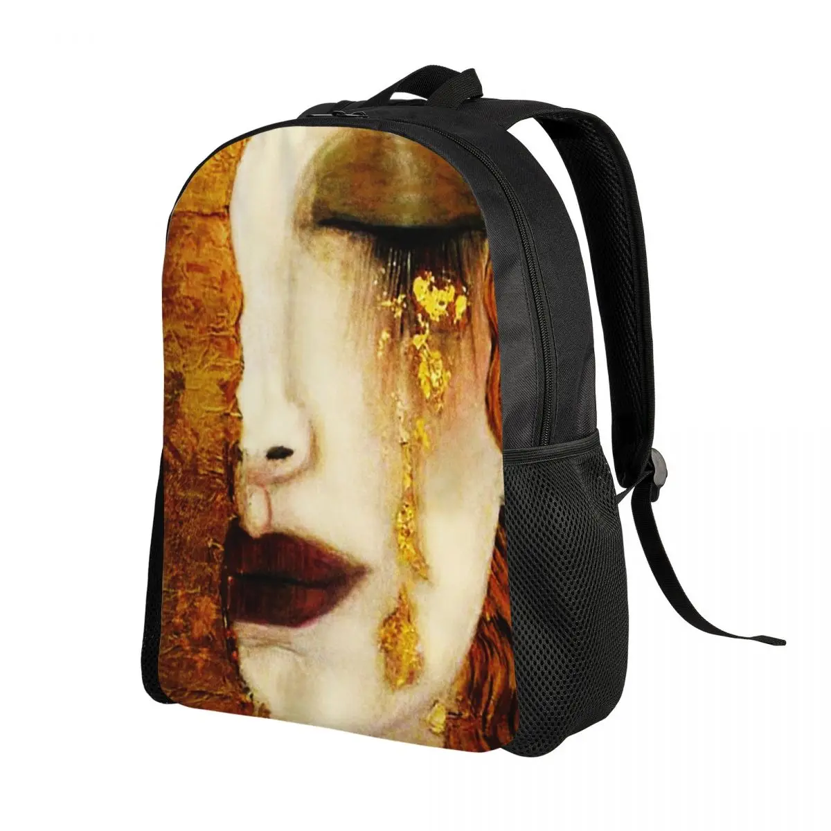 Gustav Klimt Golden Tears Travel Backpack Women Men School Computer Bookbag Symbolism Art College Student Daypack Bags