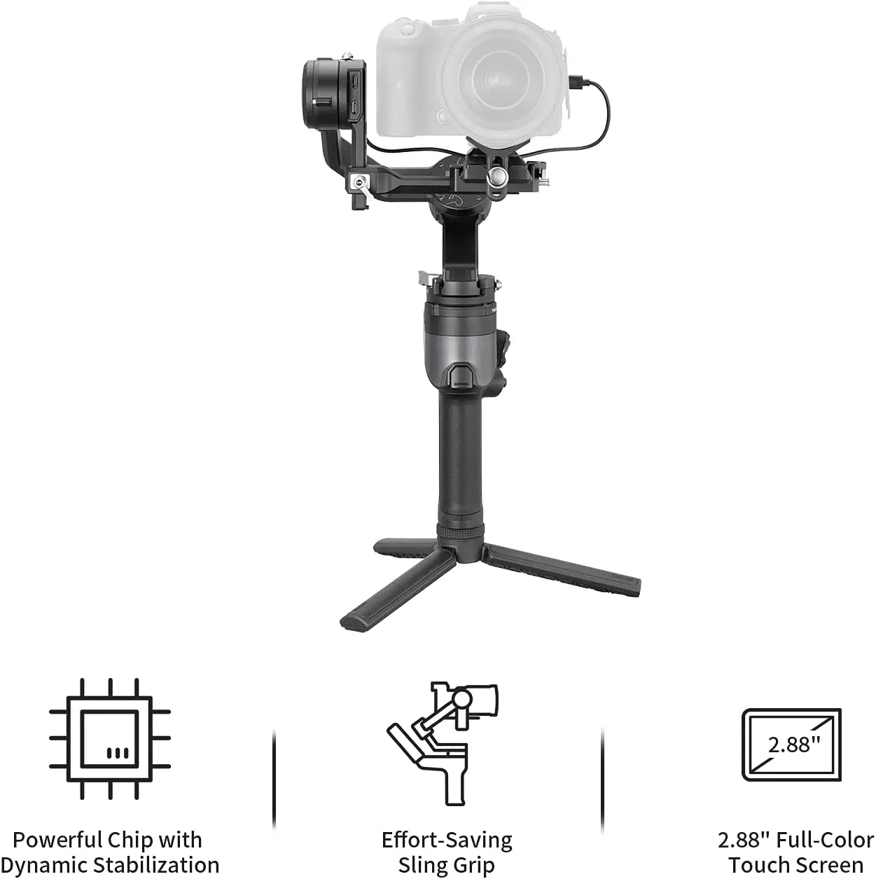 NEW  WEEBILL 2 Pro 3- Gimbal Stabilizer Nik on so Ny Ca  Non Fu  Ji Magic 6K 4K 2.88 Full-Color Touchscreen Vertical