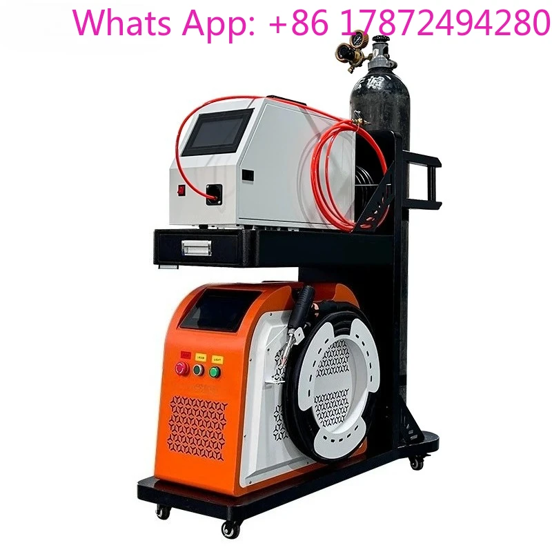 Easy to Operate 1500W Air-Cooled Handheld Fiber Laser Machine, Multi-Function for Metal Welding Cutting Cleaning