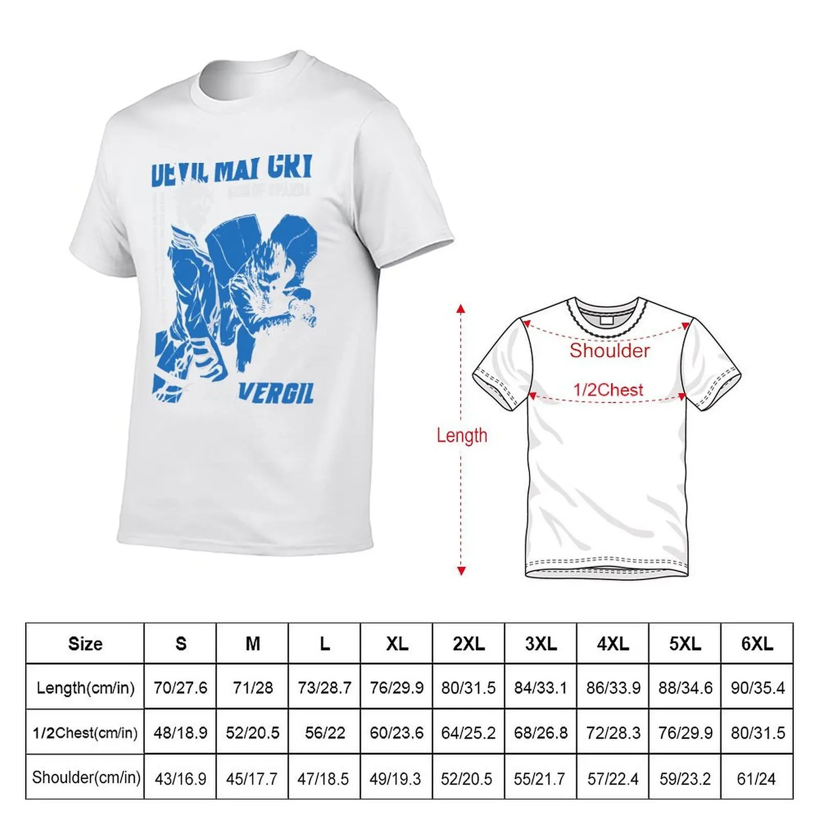 Devil May Cry Vergil T-Shirt t shirts for man graphic funny essential t shirt T-Shirt
