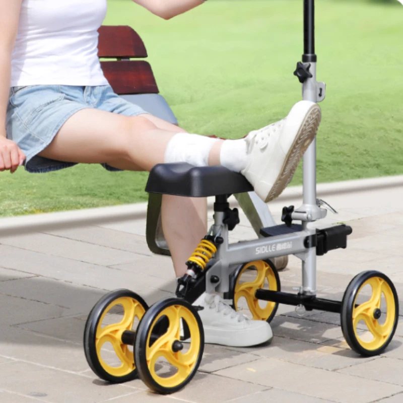 

KneeRover Economy Knee Scooter Steerable Knee Walker for Seniors for Foot Surgery, Rollator Walker Alternative for Foot Injuries