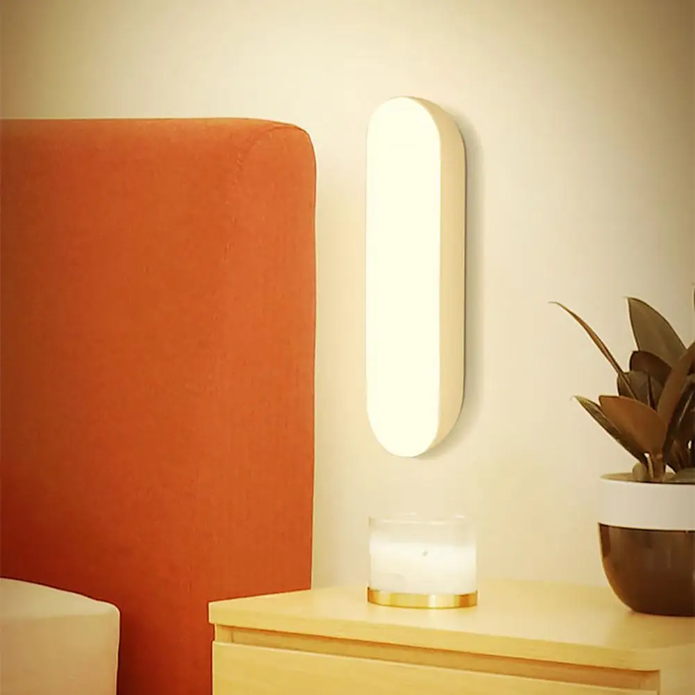 Intelligent Night Light Human Motion Sensor Led Usb Recarregável Luz De Parede Para Casa Quarto Corredor Closet Toilet