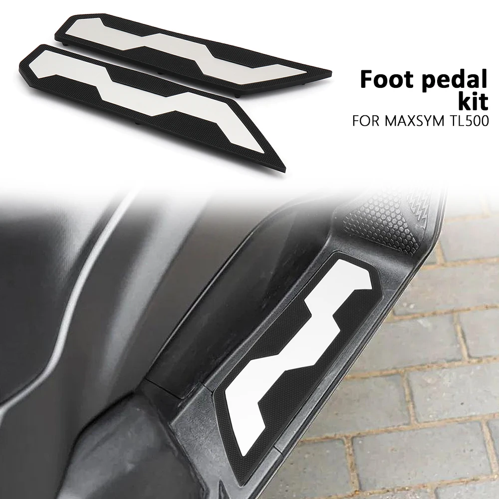 

New For SYM MAXSYM TL 500 Maxsym TL500 tl500 Motorcycle Driver Rear Foot Step Rubber Pad Pedals Cover Accessories Black