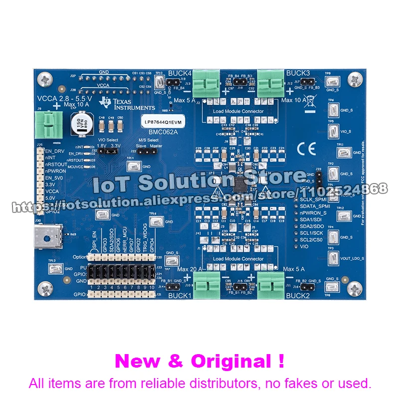 LP87644Q1EVM LP87644-Q1 evaluation module for four-output buck converter