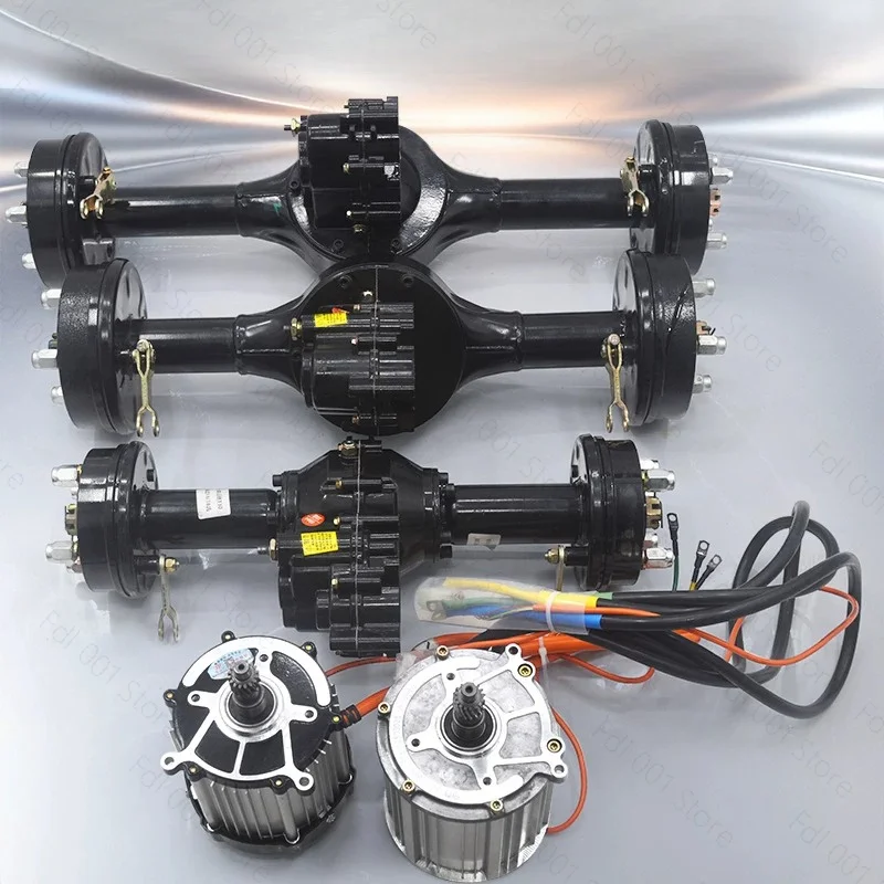 Electric Tricycle Rear Axle Assembly, High-speed Motor, Drum Brake Gear Change High-power Full Set of Accessories