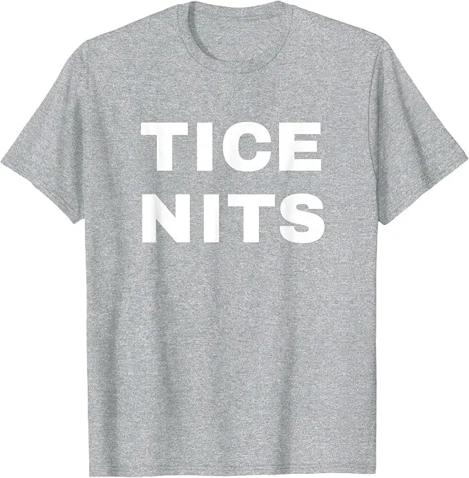 Naughty Pun TICE Nits T-Shirt, Y2k mit dem Aufdruck „Naughty“ und lustigen grafischen Buchstaben, Humorvolles Kurzarm-Shirt aus weicher Baumwolle – Detail 14