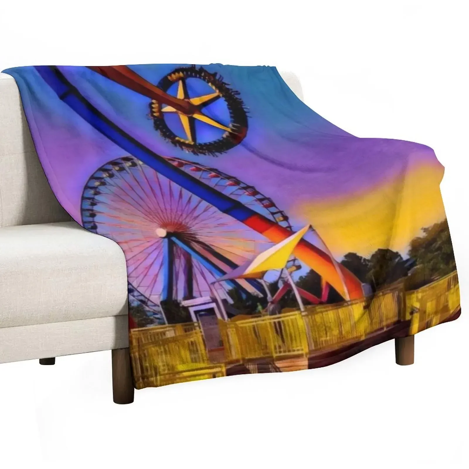 

Radical Rides (Cedar Point) Throw Blanket Beautifuls heavy to sleep Baby for winter Blankets