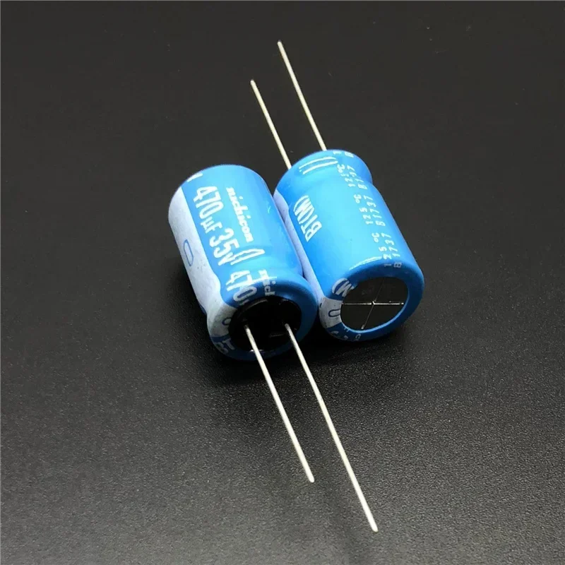 5 Stück/20 Stück NICHICON BT-Serie 12,5 x 20 mm, sehr zuverlässige Zuverlässigkeit, 35 V, 470 uF, Aluminium-Elektrolytkondensator