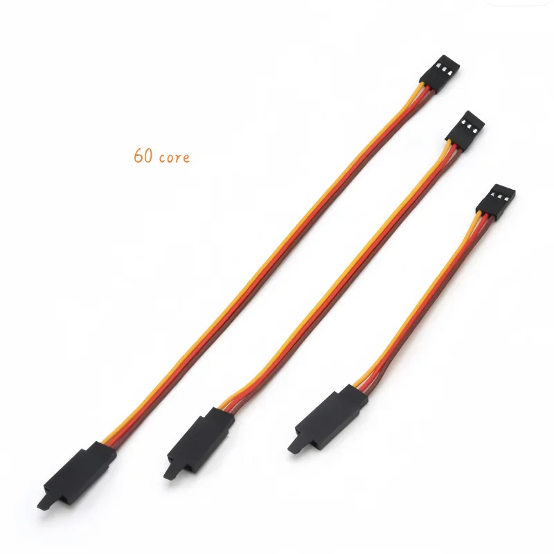 10pcs JR Anti-Loose Strap Buckle Anti-Interference 60-Core Servo Extension Cable Model Accessory Fixed Wing Futaba Plug