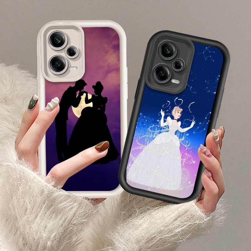 Disney Cinderella Eye Ladder For Xiaomi Redmi Note 13 12 12C 11 11S 10 10C 10A 9C 9A Pro 5G Soft Phone Case