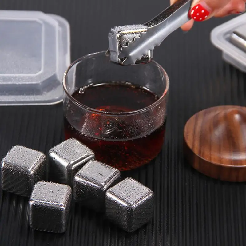 304 Stainless Steel Ice Pellets Ice Cubes Ice Wine Ice Balls Whiskey Ice Cube Set Metal Ice Cubes Bar Drinkware Accessories