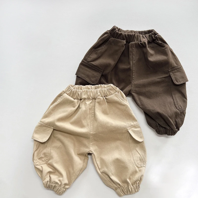 Kids Pants Autumn Fashion Casual Pants 2024 New Children's Spring and Fall Boys' Cargo Pants