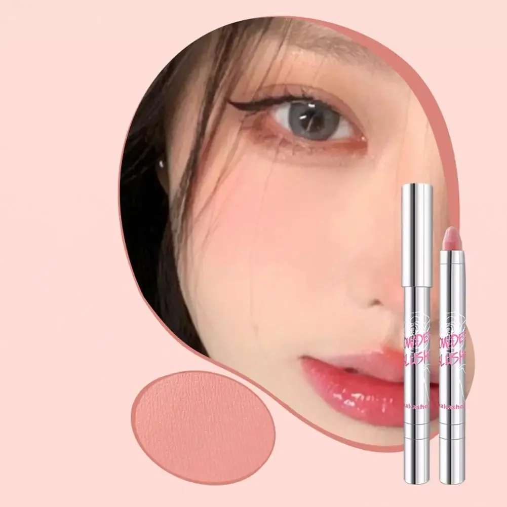 Blush Oogschaduw Potlood Wang Ogen Basis Contour Tint Gezicht Roze Stok Make-Up Zoete Korea Perzik Pen Rouge Cosmetisch Blush Meisje