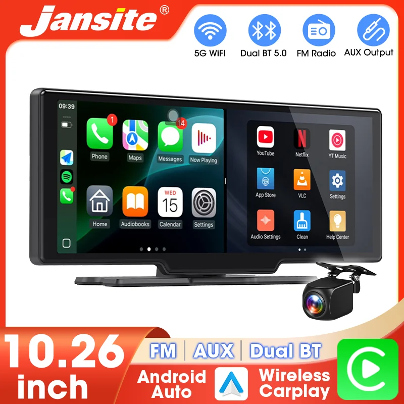 

10,26-дюймовый автомобильный экран с CarPlay и Android Auto, HD-камера заднего вида, Bluetooth, мультимедийный видеоплеер, поддержка загрузки приложений из App Store.