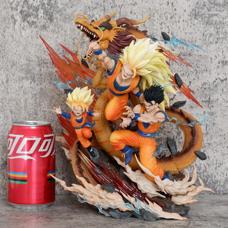 

Dragon Ball Z Action Figure DBZ Super Saiyan Son Goku Gohan Goten Figuras Anime GK Statue 27.5cm Model Ornament Toys Kids Gift