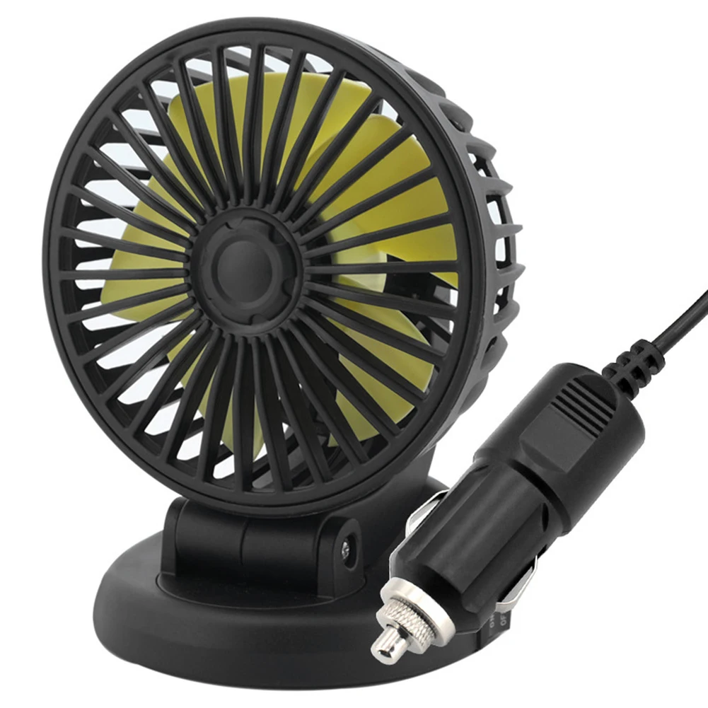 Mini Vehicle Cooling Device Adjustable 5/12/24V Air Circulation Fan USB 2 Speed Automobile Vehicle Accessories 4